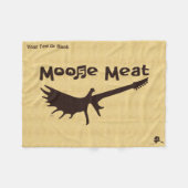 Couverture Polaire Moose Meat Rock Band Fleece Blanket (Devant (Horizontal))