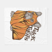 Couverture Polaire Mops d'Halloween (Devant (Horizontal))