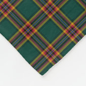 Couverture Polaire Moran Tartan vert foncé (Coin)
