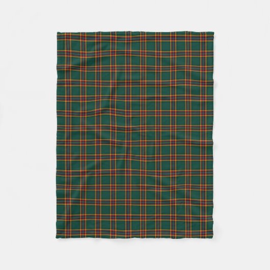 Couverture Polaire Moran Tartan vert foncé (Devant)