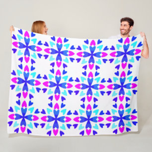 Couverture Polaire Morceau de mon cœur 'Amour,' 60 x 80 plaid en lain