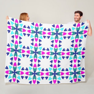 Couverture Polaire Morceau de mon cœur 'Joie,' 60 x 80 Plaid en Laine