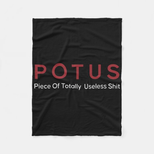 Couverture Polaire Morceau de Potus totalement inutile (Devant)
