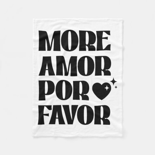 Couverture Polaire More Amor R Favor Retro Love Valentine Aestheti  (Devant)