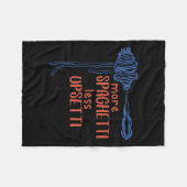 Couverture Polaire More Spagetti Less Etti Funny Foodie Spaghetti  (Devant (Horizontal))
