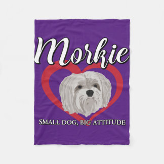 Couverture Polaire Morkie - Petit chien, grande attitude - 3