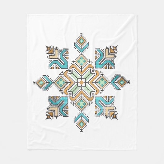 Couverture Polaire Moroccan Embroidery Star (Devant)