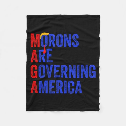 Couverture Polaire Morons Are Governing America Funny Trump 2024  (Devant)