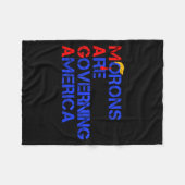 Couverture Polaire Morons Are Governing America Funny Trump 2024  (Devant (Horizontal))