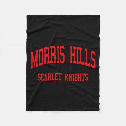 Couverture Polaire Morris Hills High School Hs Rockaway Nj Retro (Devant)