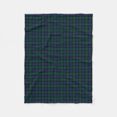 Couverture Polaire Morrison Clan vert et bleu Tartan (Devant)