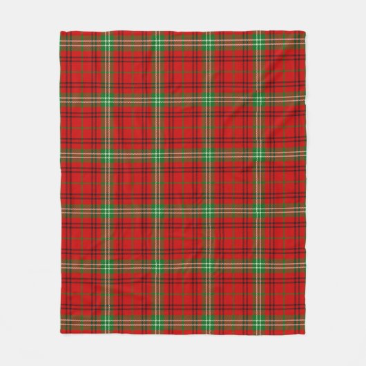 Couverture Polaire Morrison Red Modern Plaid (Devant)