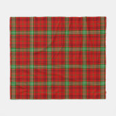 Couverture Polaire Morrison Red Modern Plaid (Devant (Horizontal))