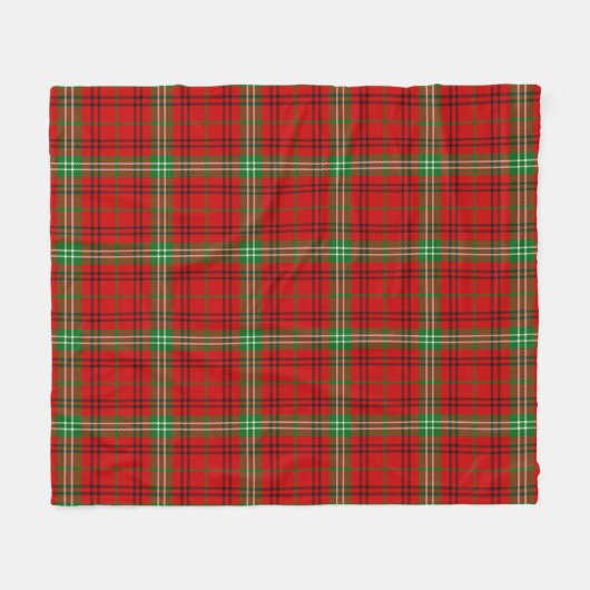 Couverture Polaire Morrison Red Modern Plaid (Devant (Horizontal))