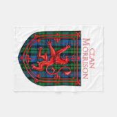 Couverture Polaire Morrison Tartan Scottish Plaid Lion Rampant (Devant (Horizontal))