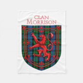 Couverture Polaire Morrison Tartan Scottish Plaid Lion Rampant (Devant)