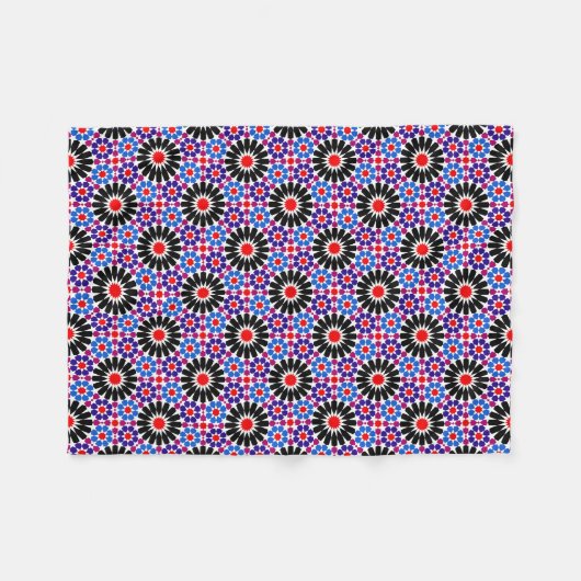 Couverture Polaire Mosaic Legacy: Andalusian Moroccan Zellige Art (Devant (Horizontal))