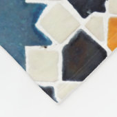 Couverture Polaire mosaïque arabe de carreaux de style marocain, déco (Coin)
