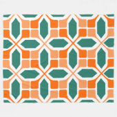 Couverture Polaire Mosaïque Art déco (Devant (Horizontal))