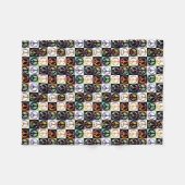 Couverture Polaire Mosaïque de signe de paix (Devant (Horizontal))