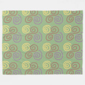 Couverture Polaire Mosaïque de tourbillon doux (Devant (Horizontal))
