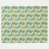 Couverture Polaire Mosaïque décorative méditerranéenne (Devant (Horizontal))