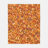 Couverture Polaire Mosaïque d'hexagones sur les taches dans les tons  (Devant)