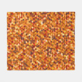 Couverture Polaire Mosaïque d'hexagones sur les taches dans les tons  (Devant (Horizontal))