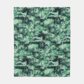 Couverture Polaire Mosaïque d'image abstraite rustique sculptée dans  (Devant)