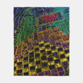 Couverture Polaire Mosaïque du coeur coloré (Devant)