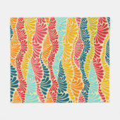 Couverture Polaire Mosaïque feuillue (Devant (Horizontal))