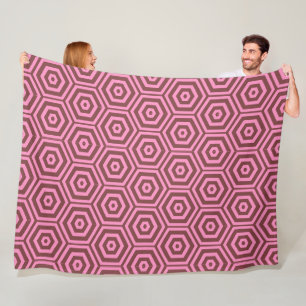 Couverture Polaire Mosaïque géométrique