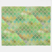 Couverture Polaire Mosaïque jaune vert (Devant (Horizontal))