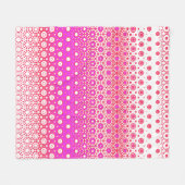 Couverture Polaire Mosaïque rose et rouge (Devant (Horizontal))