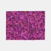 Couverture Polaire Mosaïque Rose Violet (Devant (Horizontal))