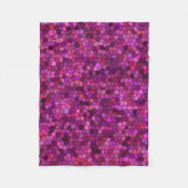 Couverture Polaire Mosaïque Rose Violet (Devant)