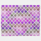 Couverture Polaire Mosaïque Rose Violet Orange Vert (Devant (Horizontal))