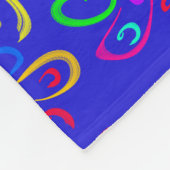 Couverture Polaire Mosaïques modernes en bleu arrière - plan (Coin)