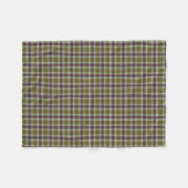 Couverture Polaire Moss Green et Purple Plaid Motif (Devant (Horizontal))
