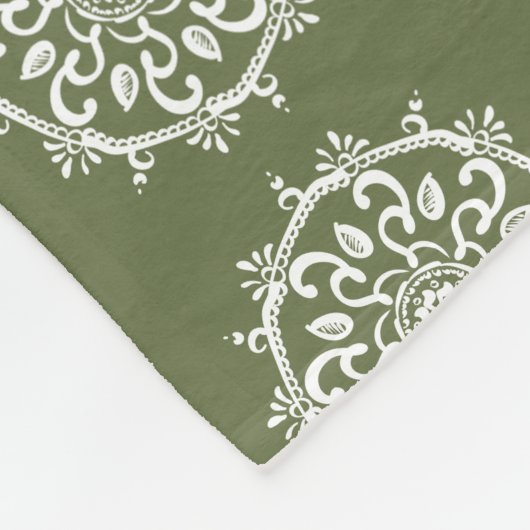 Couverture Polaire Moss Mandala (Coin)