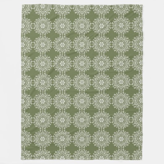 Couverture Polaire Moss Mandala (Devant)