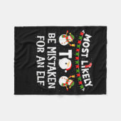 Couverture Polaire Most Likely To Be Mistaken For An Elf Funny Christ (Devant (Horizontal))