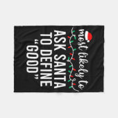 Couverture Polaire Most Likely To Christmas Matching Family Pajamas F (Devant (Horizontal))