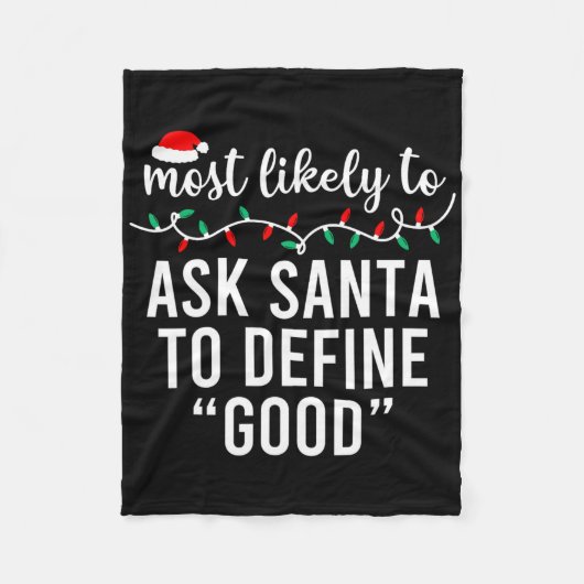 Couverture Polaire Most Likely To Christmas Matching Family Pajamas F (Devant)