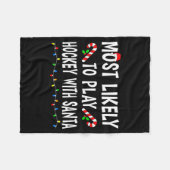 Couverture Polaire Most Likely To Christmas Xmas Pajamas Funny Matchi (Devant (Horizontal))