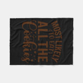 Couverture Polaire Most Likely To Eat All The Cookies  (Devant (Horizontal))