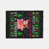 Couverture Polaire Most Likely To Get Run Over By A Reindeer Matching (Devant (Horizontal))