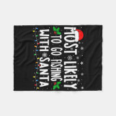 Couverture Polaire Most Likely To Go Fishing With Santa Fishing Fun C (Devant (Horizontal))
