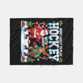 Couverture Polaire Most Likely To Play Hockey With Santa Christmas  (Devant (Horizontal))
