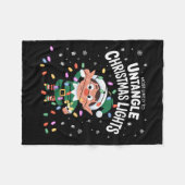 Couverture Polaire Most Likely To Untangle Christmas Lights Elf  (Devant (Horizontal))